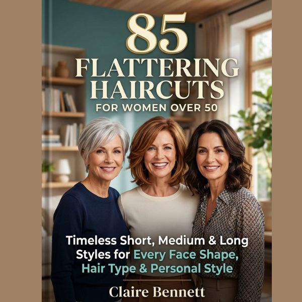 Cover of 85 Flattering Haircuts for Women Over 50